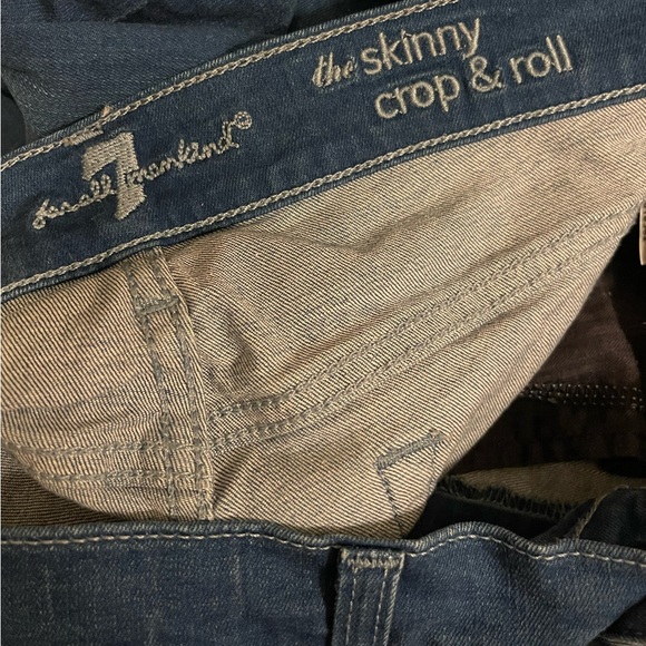 7 For All Mankind The Skinny Crop & Roll Jeans - Picture 10 of 11